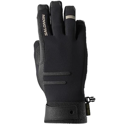 Abbildung von Salomon Mtn Gore Tex Unisex Handschuhe Wasserdichte Ski Snowboarden, Allwetterschutz, Dauerhafte Fingerfertigkeit und Präzise Passform, Schwarz, S