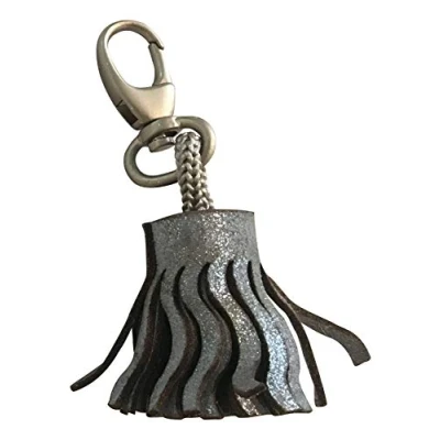 Abbildung von Clairefontaine 400078C Schlüsselanhänger Cuirisé, mit Perlmutt Effekt, elegant und trendig, 4 x 2,5cm, 1 Stück, Blau