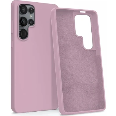 Abbildung von MyGadget Hülle kompatibel mit Samsung Galaxy S25 Ultra Gummierte Handyhülle [ 3 Layer Struktur ] Schutzhülle Soft Inlay &amp; Hardcase Cover außen Rosa