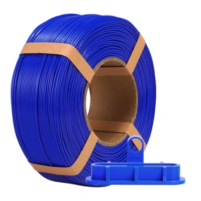 Abbildung von eSUN PLA+ Refill Filament 1.75mm, PLA Plus Spoolless 3D Druck Filament, Maßgenauigkeit +/ 0.03mm, 1KG (2.2 LBS) für Drucker, Blau