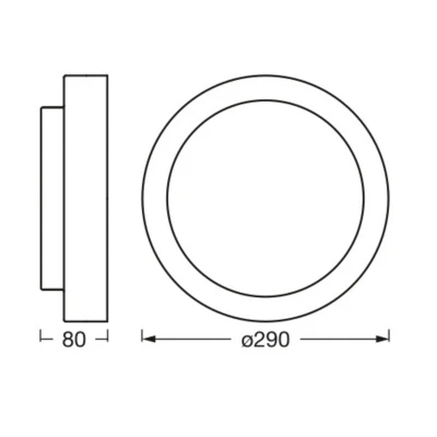 Abbildung von LEDVANCE ORBIS MADRID Deckenleuchte 290mm, schwarz, E27 Sockel, kann mit smarter Lampe bestückt werden, hochwertiges, modernes Design, Metallgehäuse, geeignet für Innenräume, rund, IP20 Schutzklasse