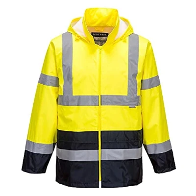 Abbildung von Portwest Klassische Kontrast Warnschutz Regenjacke, Größe: L, Farbe: Gelb/Marine, H443YNRL