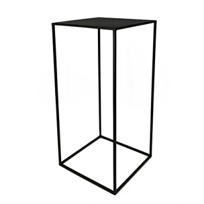 Abbildung von PrimoLiving Metall Blumenhocker/Beistelltisch 77792 eckig schwarz Gr. XL (31x31x80cm)