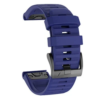 Abbildung von ISABAKE Armband für Garmin Fenix 6/6 Pro, QuickFit 22 mm, Silikon, kompatibel mit 5/5 Plus, Forerunner 935/945, Approach S60, Quatix 5