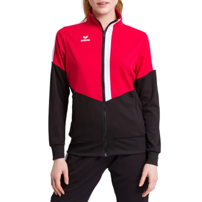 Abbildung von Erima Squad Trainingsjacke Damen rotschwarzweiss, 40
