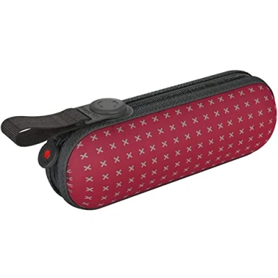 Abbildung von Knirps® Taschenregenschirm X1 Super Mini mit ecorepel Technologie 2Cross, der kleine, leichte, kompakte Begleiter