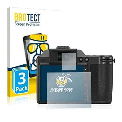 Abbildung von BROTECT Schutzglas für Fujifilm X H2 (3 Stück) Schutzfolie Panzer Folie Glas [Extrem Kratzfest 9H, Anti Fingerprint, Ultra Transparent]