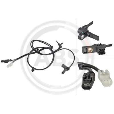 Abbildung von A.B.S. 30163 ABS Sensor aktiver 1265 schwarz MERCEDES BENZ: Vito Mixto, Bus, Viano