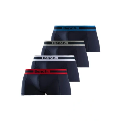 Abbildung von Bench Hipster 4 PACK Panties navy rot grau meliert blau weiß, Herren, Größe: XXL, weiß