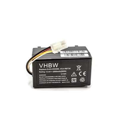 Abbildung von vhbw Akku kompatibel mit Samsung Navibot SR8930, VCR8930 Home Cleaner Heimroboter (2000mAh, 14,4V, Li Ion)