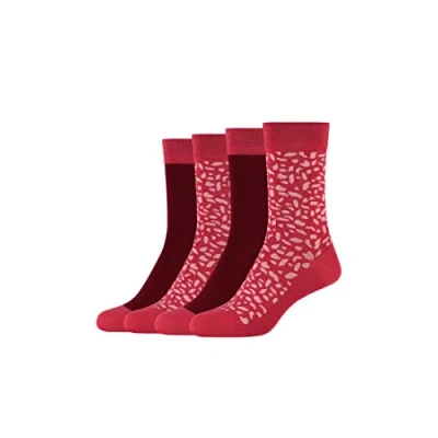 Abbildung von camano Online Female CA SOFT Crazy DOTS 4P Socken, Damen, Größe: 35 38, Rose wine