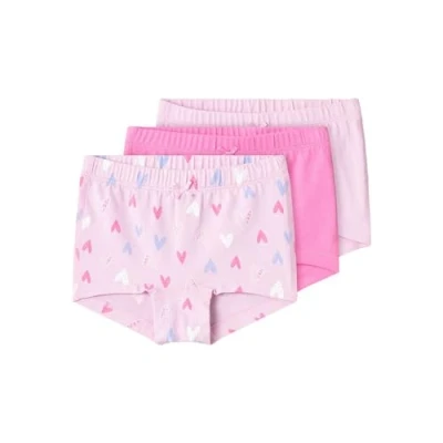 Abbildung von Name it Nmftights Hearts 3 PACK Panties für Kinder, Größe: 110, Pink/lavender