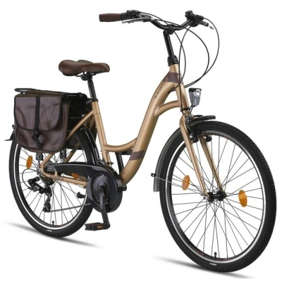 Abbildung von Licorne Bike Cityrad Stella Plus Premium City in Zoll Aluminium Fahrrad