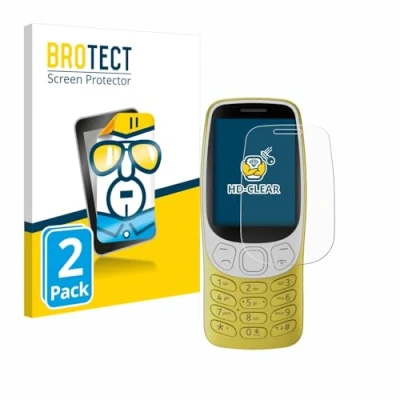 Abbildung von BROTECT (2 Stück Schutzfolie für Nokia 3210 Displayschutz Folie Ultra Klar