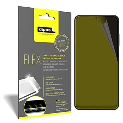 Abbildung von dipos I 2X Schutzfolie 100% kompatibel mit Samsung Galaxy A22 5G Folie Full Cover 3D Displayschutz