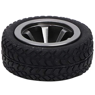 Abbildung von RC Rad Reifen, Automodell Zubehör Gummireifen Material Fit für WLtoys 1/28 K969 K989 K999 P929 4WD Short Pool Drift Offroad Rallye( titan farbe)
