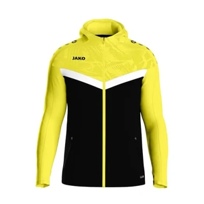 Abbildung von JAKO ICONIC Kapuzenjacke Zipper Hoodie Herren, Bequeme Sweatjacke mit Keep Dry Funktion aus 100% recyceltem Polyester
