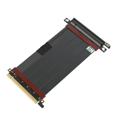 Abbildung von LINKUP Ultra PCIe 4.0 X16 Riser Kabel [RTX4090 RX6950XT x570 B550 Z690 Getestet] Geschirmte Vertikale Gaming PCI Express Gen4 Montage┃Gerade Buchse (15cm) 3.0 Gen3 &amp; TT Kompatibel