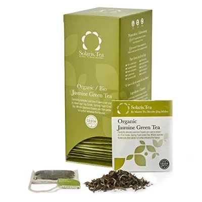Abbildung von Solaris Tea Bio Jasmin Grüntee, 40 Seidenteebeutel, 1er Pack (1 x 60 g)