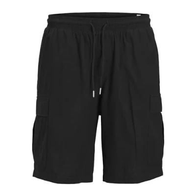 Abbildung von Jack &amp; Jones Lockere Loose FIT Shorts, Herren, Größe: Medium, Black