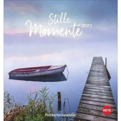 Abbildung von Stille Momente Postkartenkalender 2023. Kalender im Postkartenformat mit idyllischen Motiven und Sprüchen zum Nachdenken. Monats Tischkalender Aufstellen