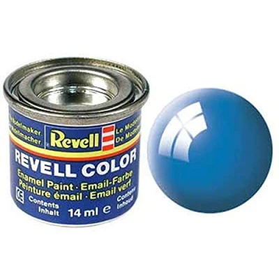 Abbildung von Revell Streichfarbe hellblau glänzend # 50 Farbdose 14 ml #32150