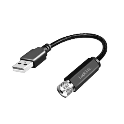Abbildung von LogiLink LED016 USB A LED Sternenlicht mit 6 Lichtmustern und flexiblem Hals