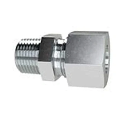 Abbildung von RIEGLER GE1212LSTNPT Gerade Einschraubverschraubung, Stahl verzinkt, NPT 1/2&quot;, 315 bar, 12mm Rohr