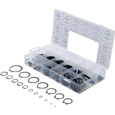 Abbildung von BGS 8046 Außen Seegerring Sortiment (Sprengringe) 300 tlg. Ø 3 32 mm inkl. Sortimentskasten