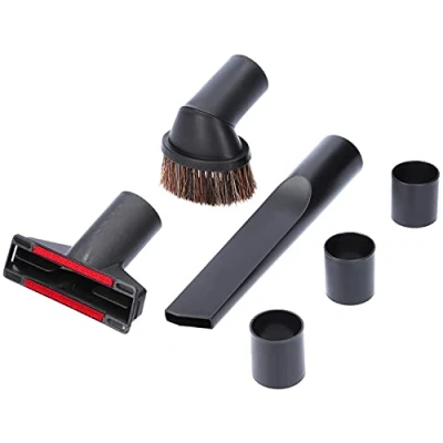 Abbildung von McFilter Staubsaugerdüsen Set Universal 6 teilig, Zubehör für alle Staubsauger mit 32/35mm Anschlussdurchmesser, (6 tlg), enthält 1x Polsterdüse, Fugendüse, Möbelpinsel, inkl. Adapter