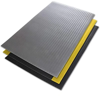Abbildung von Floordirekt Anti Ermüdungsmatte Softer Work Mat 120 x 200 cm, Grau Ergonomische Arbeitsplatzmatte Gerippte, Rutschhemmende &amp; dämpfende Oberfläche