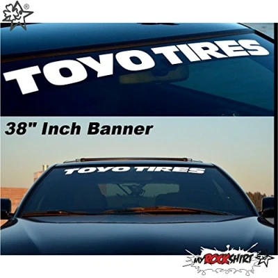 Abbildung von myrockshirt Toyo Aufkleber Tires 80 cm Tuning Sticker Decal `+ Bonus Testaufkleber Estrellina Glückstern®, gedruckte Montageanleitung