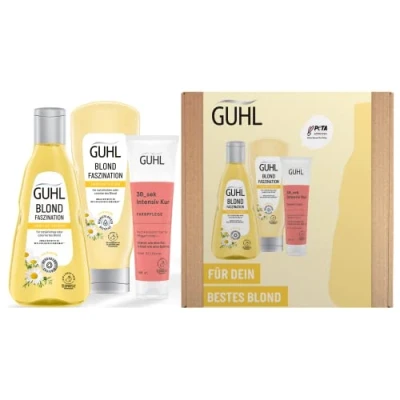 Abbildung von Guhl Blond Vorteils Set Inhalt: Shampoo, Spülung &amp; Kur 550 ml Haartyp: blond, blondiert, fein
