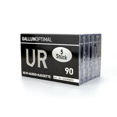 Abbildung von GALLUNOPTIMAL UR90 Audiokassetten 90 min. Leerkassetten 5er Pack min