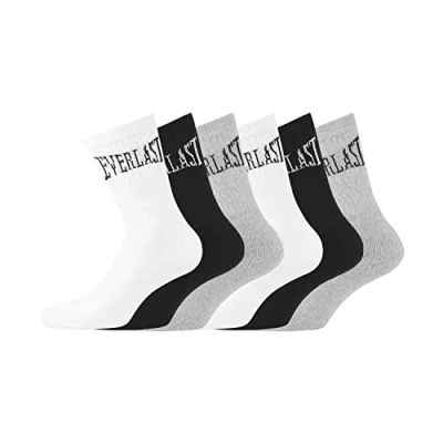 Abbildung von Sportsocken Herren Anti Reizung, Socken Herren, Angenehm, Hypoallergen (6er Pack), Schwarz/Grau/Weiß, 43/46