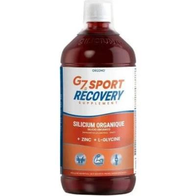Abbildung von Orgono G7 Sport, Recovery Supplement, organisches Silizium, flüssig, mit Zink und Glycin, Sportergänzung für müde Beine Gelenke, Muskelaufbauer nach dem Training Sportler, 1 l