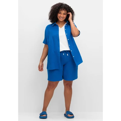 Abbildung von Sheego Shorts, Damen, Größe: 48, Kobalt