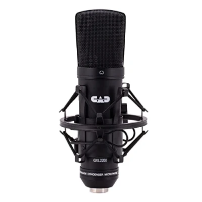 Abbildung von CAD Audio Großmembran Kondensator Mikrofon für Studio &amp; professionelle Aufnahmen Nierenmikrofon Studiomikrofon (XLR, 48V Phantomspeisung, 1 Zoll Membran, 75 OHM Impendanz, 30 Hz 20 KHz), silber