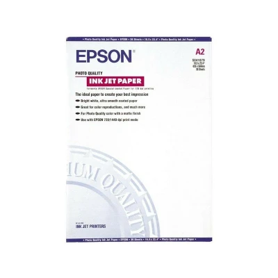 Abbildung von Epson S041079 photo quality inkjet paper (102 gram) A2 (30 Blätter) Fotopapier