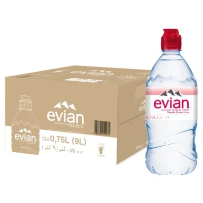 Abbildung von Evian Natural Mineral Water Sports Cap 75cl