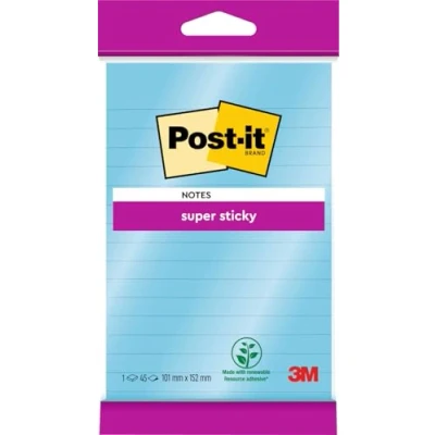 Abbildung von Post it 102 x 152 mm Super Haftnotizen Neptun Blau