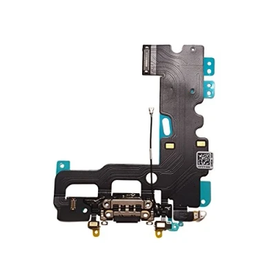 Abbildung von DHLK® Ladebuchse Dock Connector kompatibel mit iPhone 7 ConnectorFlex, Dunkelgrau (A1660, A1778, A1779)