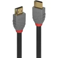 Abbildung von LINDY 36951 HDMI Kabel 2.1 Anthra Line High Speed 0.5 Meter mit Ethernet, 10k@120Hz 3D 1080p HDCP 2.3 120Hz 144Hz HDR ARC CEC ATC, ATC getestet, TV OLED, Monitor, Xbox, Blu Ray, Soundbar