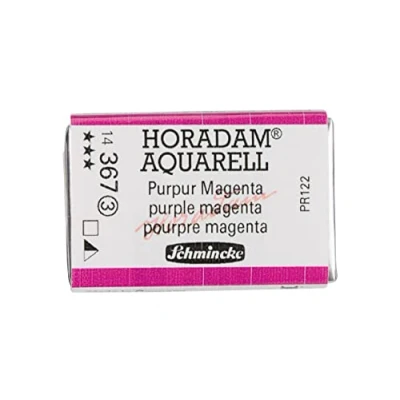Abbildung von Schmincke HORADAM® AQUARELL feinste Künstler Aquarellfarben, 367 Purpur Magenta, 14 043, 1/1 Näpfchen