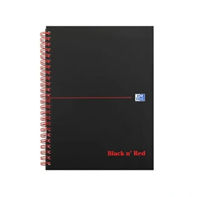Abbildung von Oxford Black N Red A5 Hardcover Buch mit Spiralbindung
