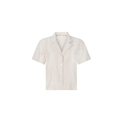 Abbildung von Hunkemöller Check Nachtwäsche Shirt, Damen, Größe: XSxXS, White