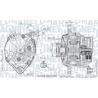 Abbildung von Generator MAGNETI MARELLI 063731725010