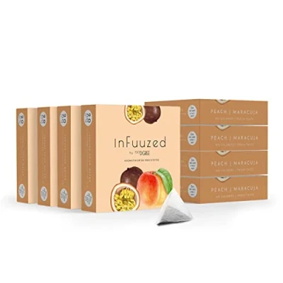 Abbildung von 720DGREE &quot;InFuuzed&quot; Geschmack Pfirsich Maracuja 160 Beutel mind. 80 Liter Kein Zuckerzusatz, Ohne Kalorien Natürlich lecker für Deine Trinkflasche: Die Getränke Alternative zu Eistee, Limonade
