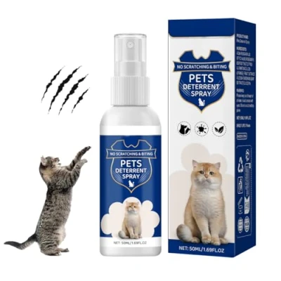 Abbildung von BUTO 50ml Katzenabwehrspray,Natürliches Anti Kratz Spray Katzen,Fernhaltespray Katze für Innen und Außen,Against Urination&amp;Scratching,Effektiven Katzenabwehr,Ohne Flecken &amp; Rückstände