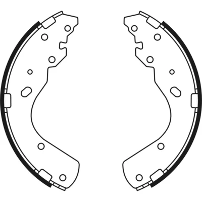 Abbildung von ABE C03044ABE Bremsbacken Hinterachse 295 54 FORD: Ranger Mk3, Mk2, MAZDA: BT 50 Pickup, B Serie Pickup